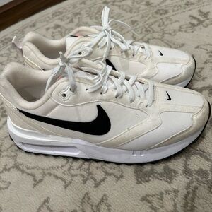 Nike Cream and Black Athletic Shoes